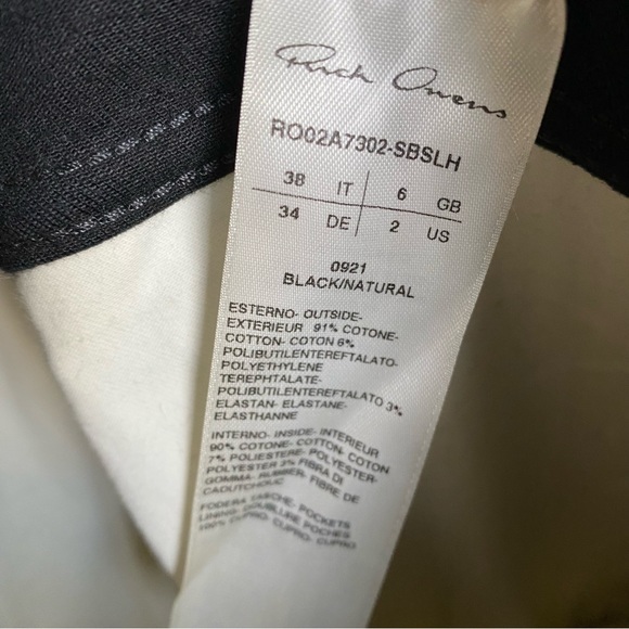 NWOT Rick Owens Black White Distressed Jeans Gethsemane F/W 21 - Picture 8 of 13